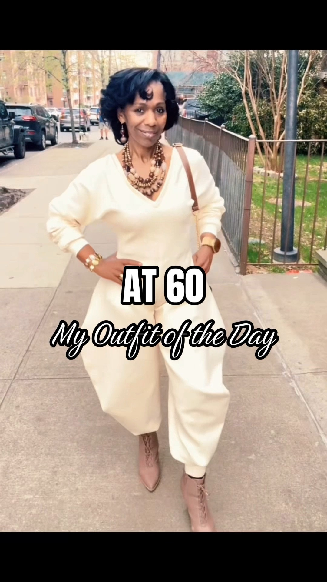 🛒 LTK CAPTION
Okay sis, this AKIRA Comfy Cozy Barrel Jumpsuit in cream is everything! Size medium and it fits like a dream — relaxed, comfortable, but still so chic. Styled it with my BCBG booties and my Selina Beb bag straight from Ghana. 🌍 This jumpsuit also comes in plum, camo, and grey — all colors linked! 🤍
#LTKover40 #LTKstyletip #LTKfindsunder100

#LTKootd #LTKMidsize