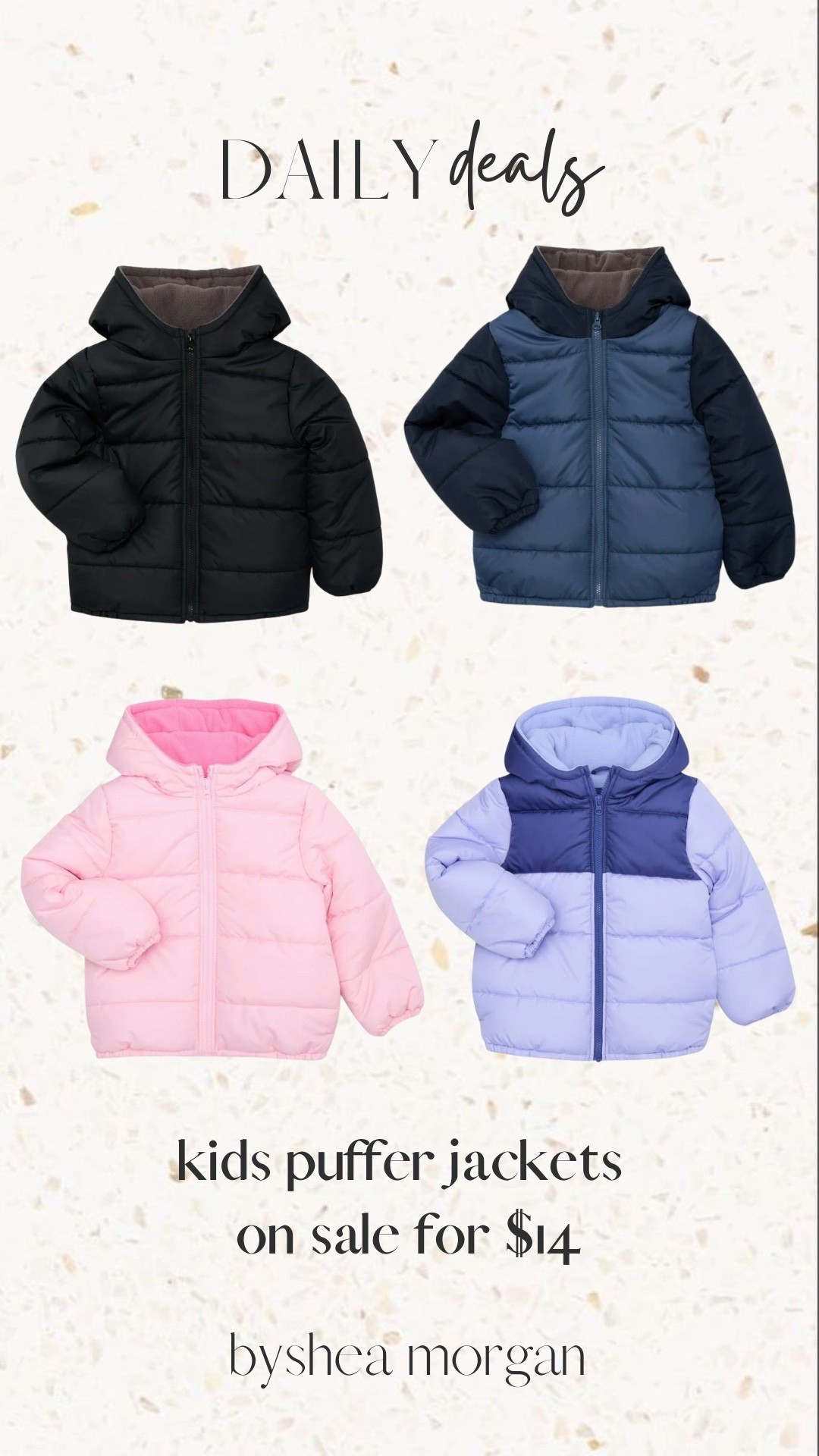 Kids puffer jacket on sale for $14! Originally $55

#LTKGiftGuide