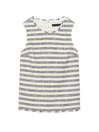 Fringe-Trim Tweed Shell | Banana Republic US