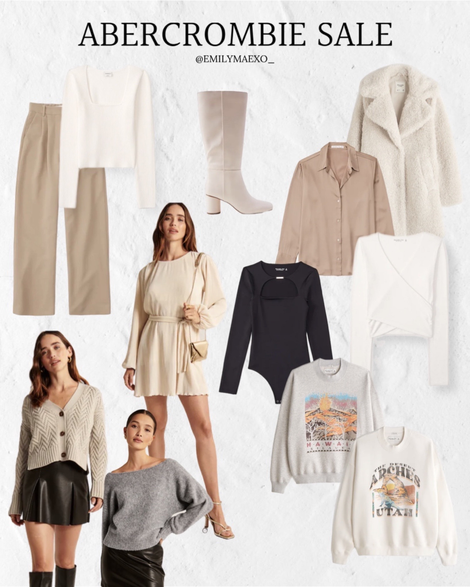 Abercrombie sale | Abercrombie & Fitch picks | A&F on sale | night out outfits | fall outfits | neutral outfits | capsule wardrobe #LTKunder100

#LTKSale #LTKstyletip #LTKsalealert