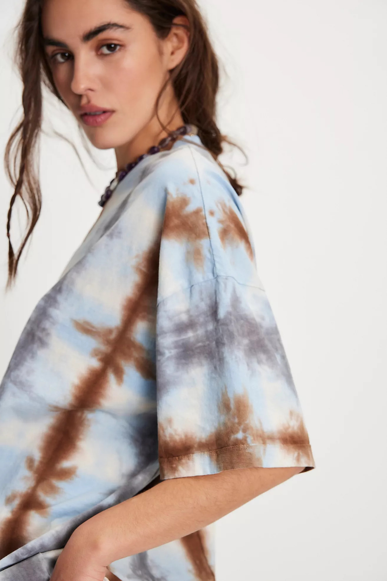 Ragabond Checkerboard Wash Tee | Free People (Global - UK&FR Excluded)