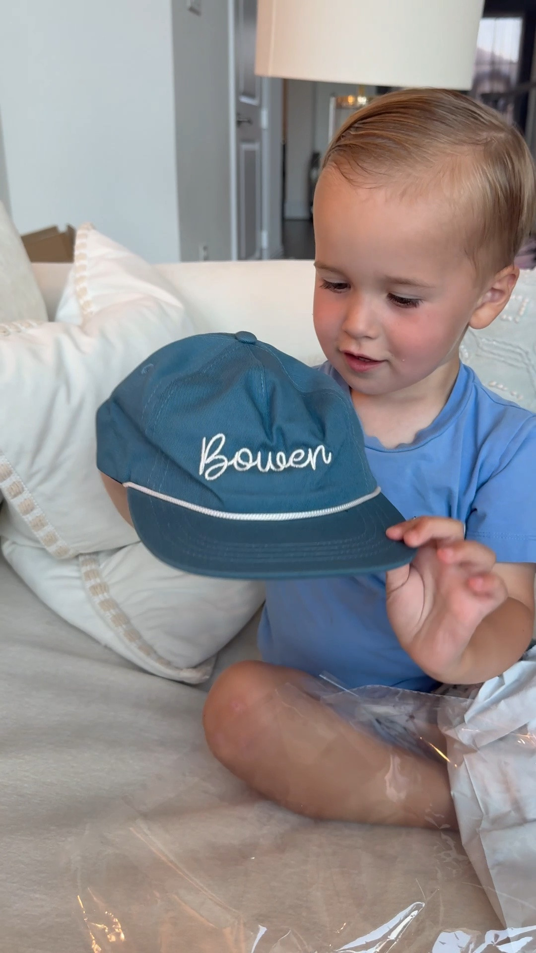 How adorable is this custom monogrammed toddler hat?