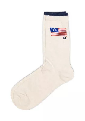 Polo Ralph Lauren Women's Flag on Rag Crew Socks | Belk