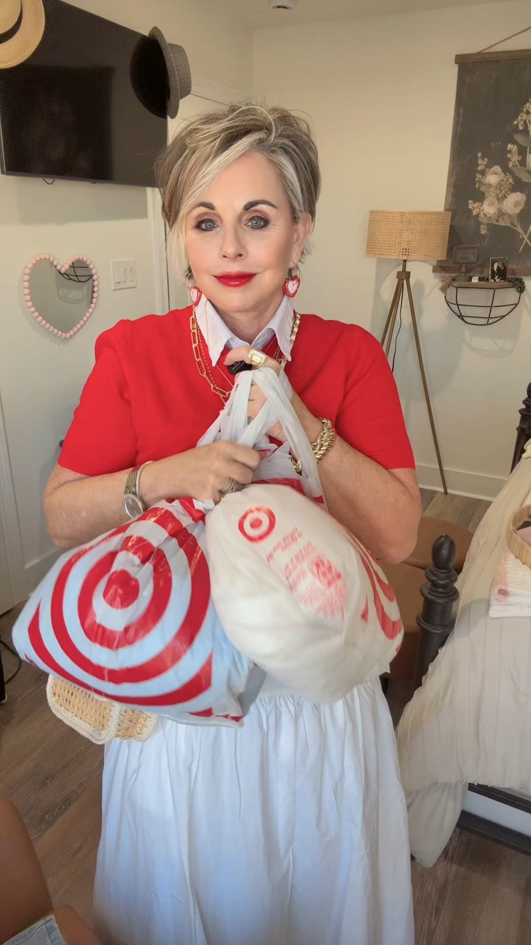 White skirt from target 

#LTKValentine #LTKBeauty #LTKOver40