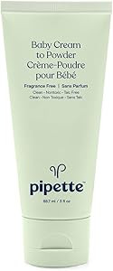 Pipette Baby Cream to Powder - Talc-Free Baby Powder, Keep Baby's Skin Happy, Squalane Helps Rest... | Amazon (US)