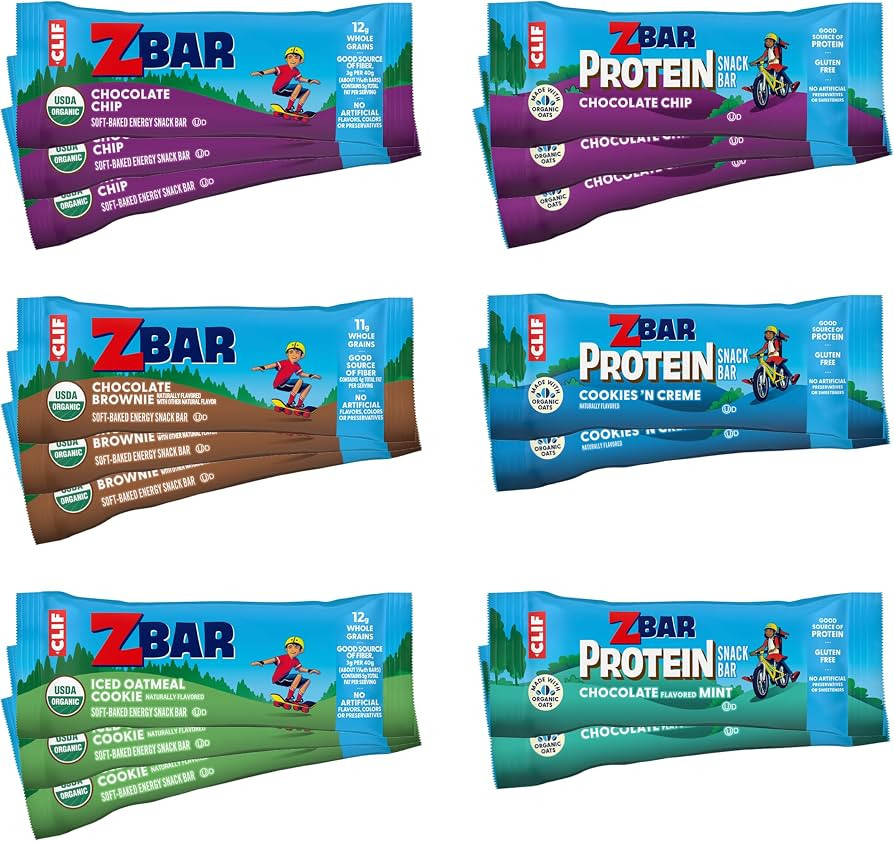 Zbar + Zbar Protein Variety Pack - Soft-Baked Energy and Protein Snack Bars with Organic Oats - 6... | Amazon (US)