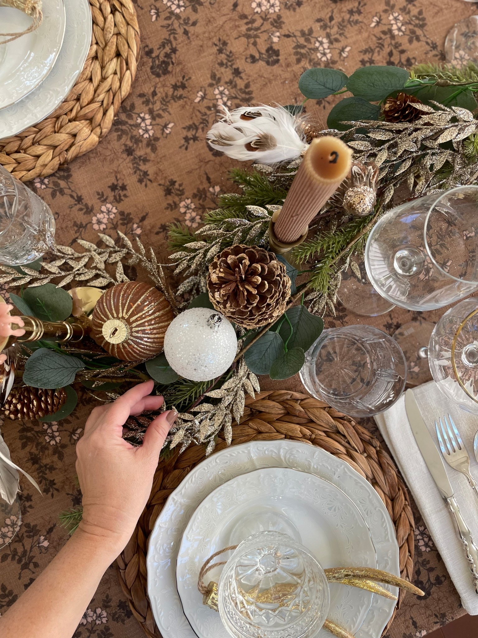 Special Collab! Working on a “Winter Woodland”tablescape using a floral pattern tablecloth from the Sara Le collection at Two Pages. 

I will show you the rest soon but for now I’m linking everything I’m using here to create the look. 

My China and silverware are passed down from my mom so I’m linking similar options here. :)

#christmas #homedecor #tabledecor #twopagescurtains #twopagestogether #twopagesx

#LTKFindsUnder50 #LTKHoliday #LTKHome