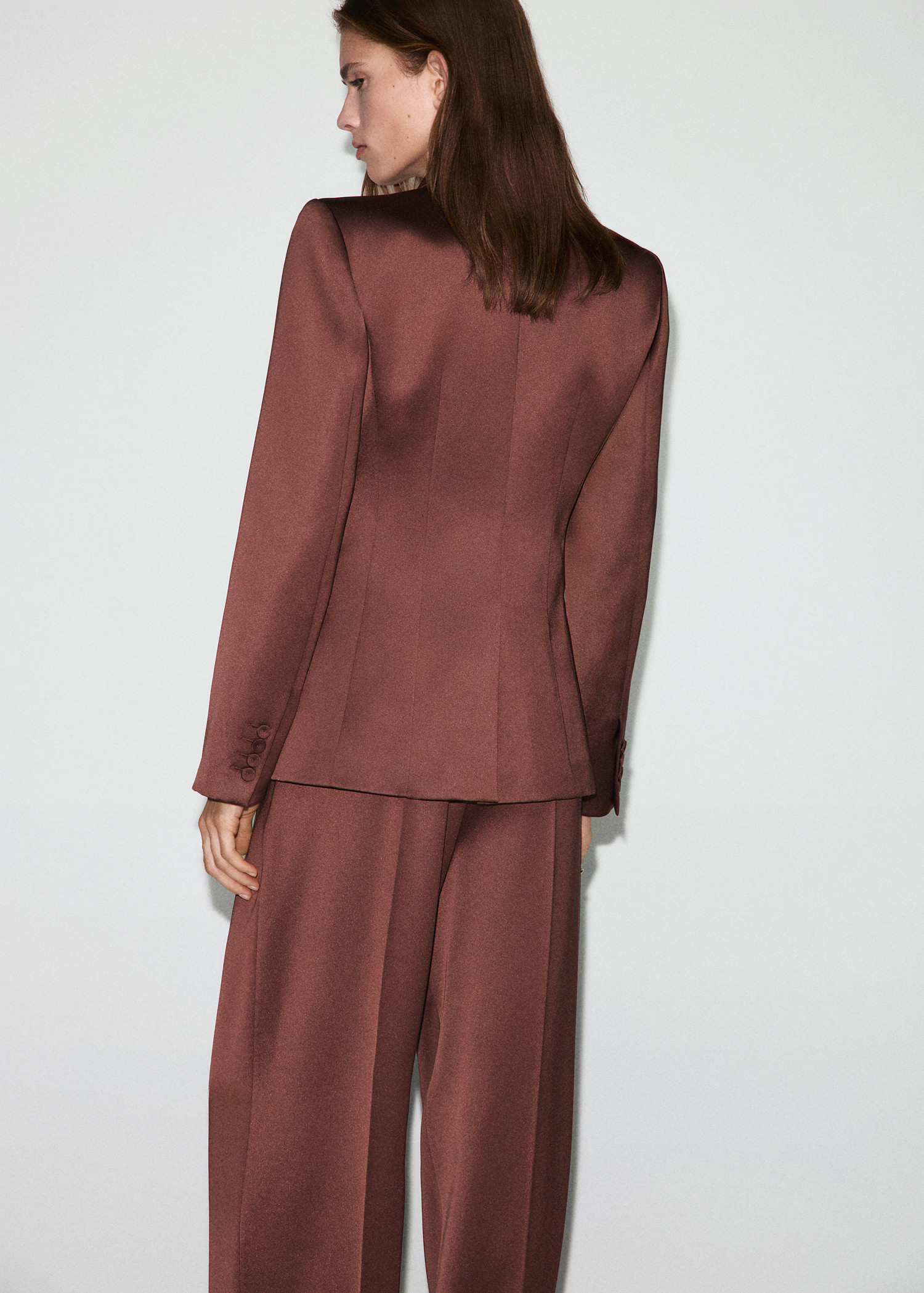 Satin suit jacket - Women | MANGO USA | Mango (US/MX/AU)