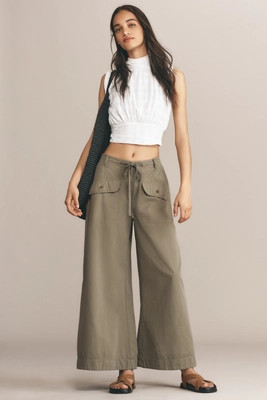 By Anthropologie Slouchy Wide-Leg Pants | Anthropologie (US)