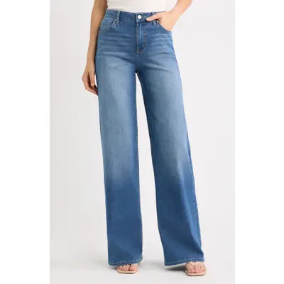 1822 Denim Low Rise Wide Leg Jeans in Ace at Nordstrom, Size 28 | Nordstrom