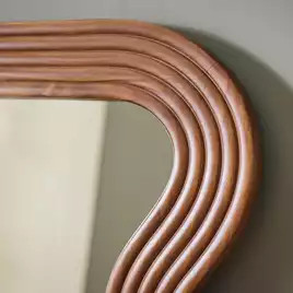 Buy Habitat Wavy Wooden Full Length Wall Mirror - 150x68cm | Wall mirrors | Habitat | Habitat UK