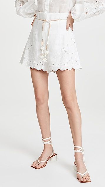 Nina Embroidered Shorts | Shopbop