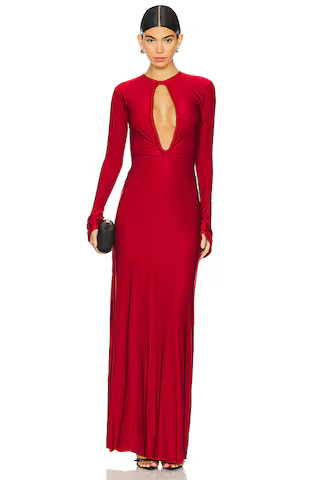 Deme by Gabriella Kai Gown in Maroon from Revolve.com | Revolve Clothing (Global)