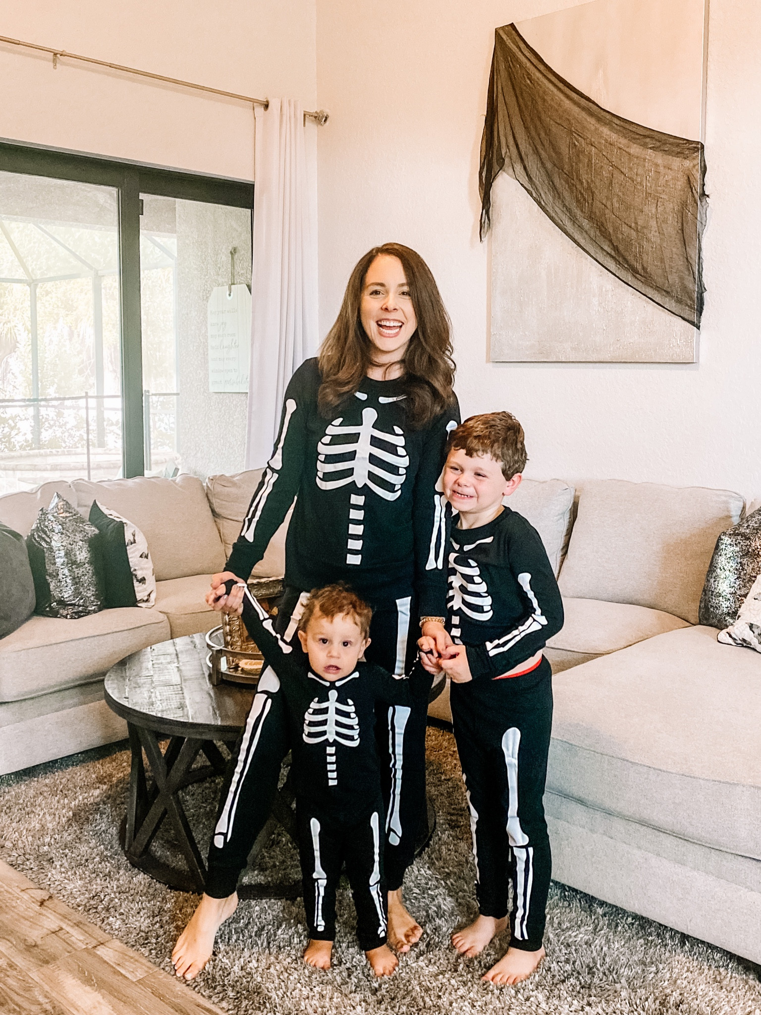 Family matching. Family Halloween pajamas. Skeleton pajamas. Halloween decor. 

#LTKfamily #LTKunder50 #LTKSeasonal