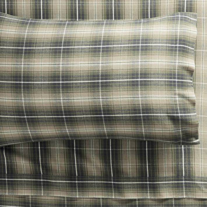 Wren Plaid Flannel Sheet Set | Pottery Barn Teen