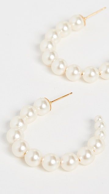 Cream Pearl Earrings | Shopbop