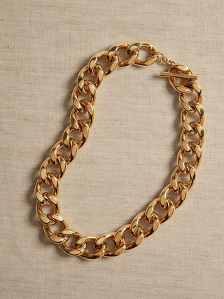 Leggera Jumbo Curb Link Necklace by Aureus + Argent | Banana Republic (US)