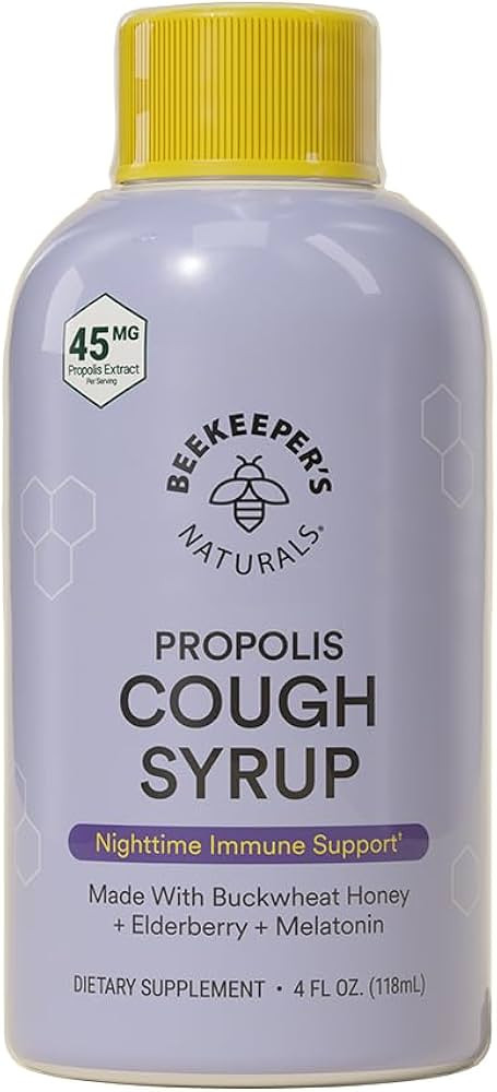 BEEKEEPER’S NATURALS B.Better Nighttime Cough Syrup for Adults - Elderberry Extract, Bee Propol... | Amazon (US)