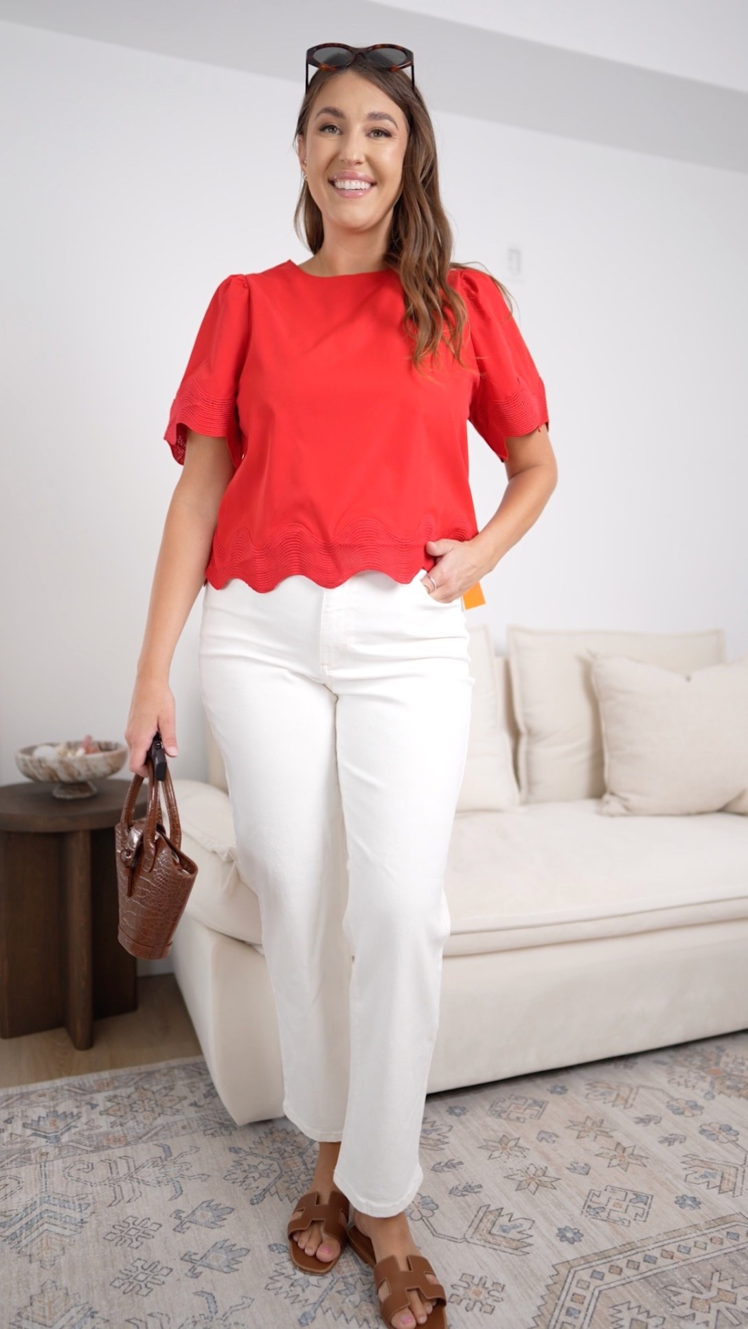 The red top that elevates everything ❤️

red scalloped top outfit, red summer blouse, white jeans outfit idea, chic casual outfit, polished everyday style, effortless elevated outfit, classic red and white outfit

#LTKMidsize #LTKootd #LTKspringtrends