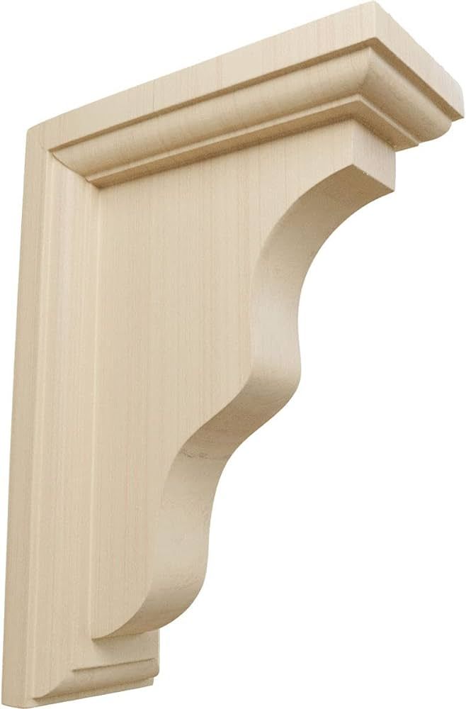 Ekena Millwork BKT02X05X07HARW Hamilton Traditional Wood Brackets, 2 1/4"W x 5"D x 7"H , Rubberwo... | Amazon (US)