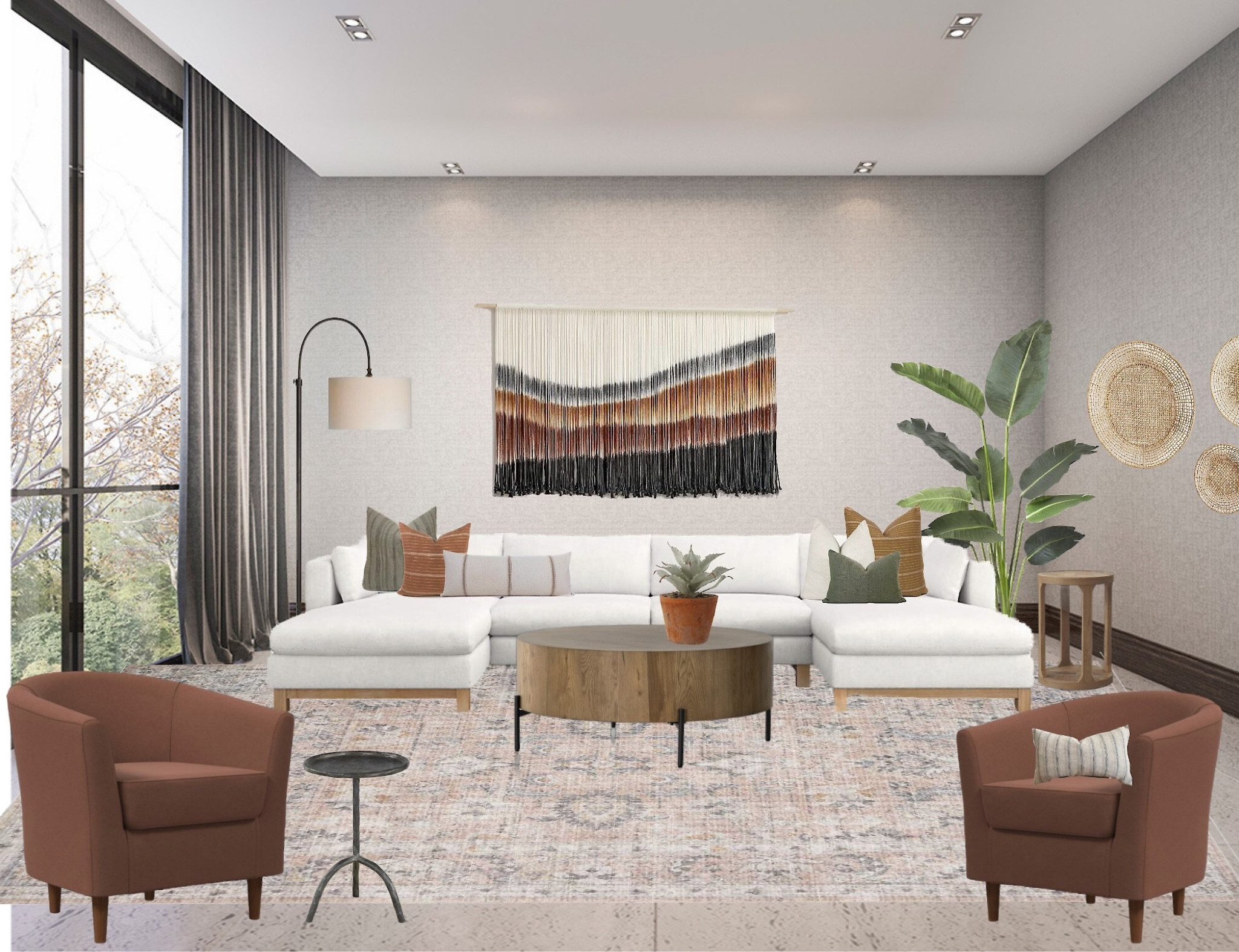 There is nothing better than a large window that allows natural light to show off your space!

This living room design plays off textures in the best way and we can’t wait to bring it to life!

#LTKhome