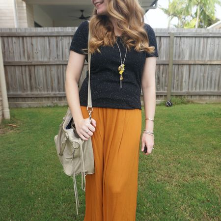 Orange and black with this marle tee and my rust maxi skirt, an awesome opshop find 🧡 With my Rebecca Minkoff MAM again as it goes with everything!

#LTKaustralia