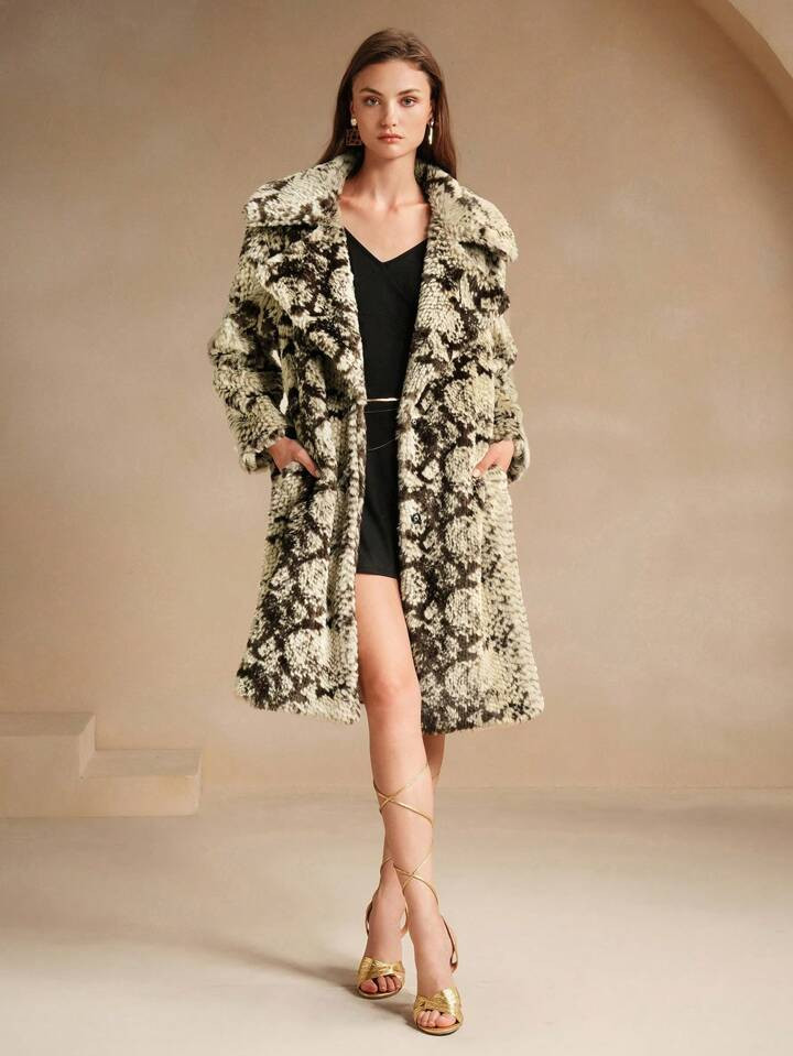 Reptile Faux Fur | SHEIN