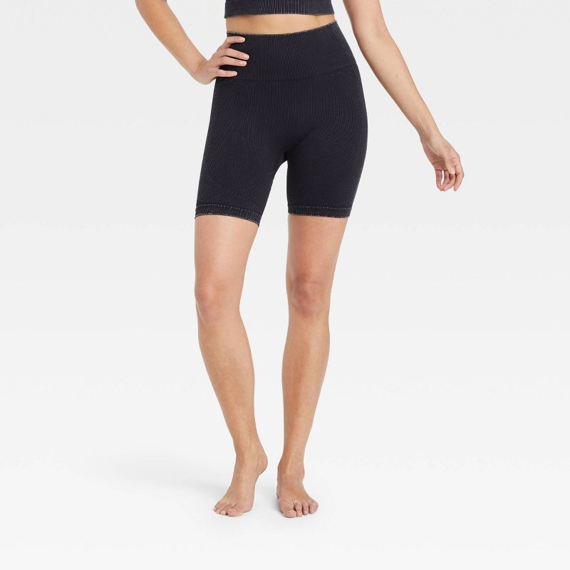 Women&#39;s High-Rise Seamless Bike Shorts 6&#34; - JoyLab&#8482; Black S | Target