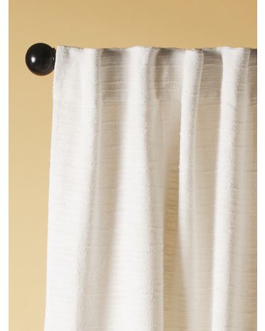 Made In India 2pk Cotton Chunky Stripe Window Curtains | HomeGoods