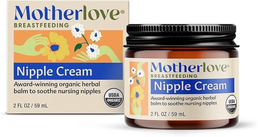 Motherlove Nipple Cream (2 oz) Organic Lanolin-Free Nipple Cream for Breastfeeding—Benefits Nur... | Amazon (US)
