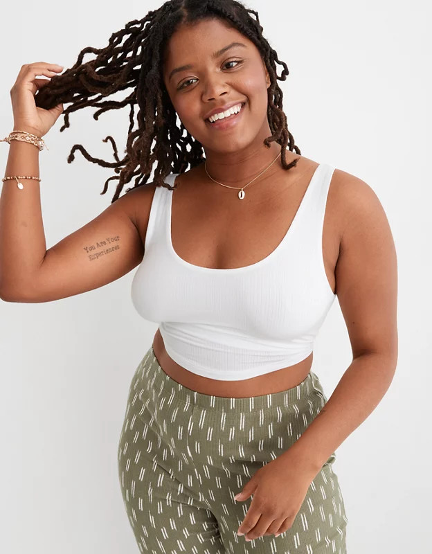 Aerie Modal Ribbed Longline Bralette | Aerie