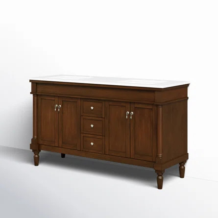Wildon Home® Uriah 60" Double Bathroom Vanity Set | Wayfair | Wayfair North America