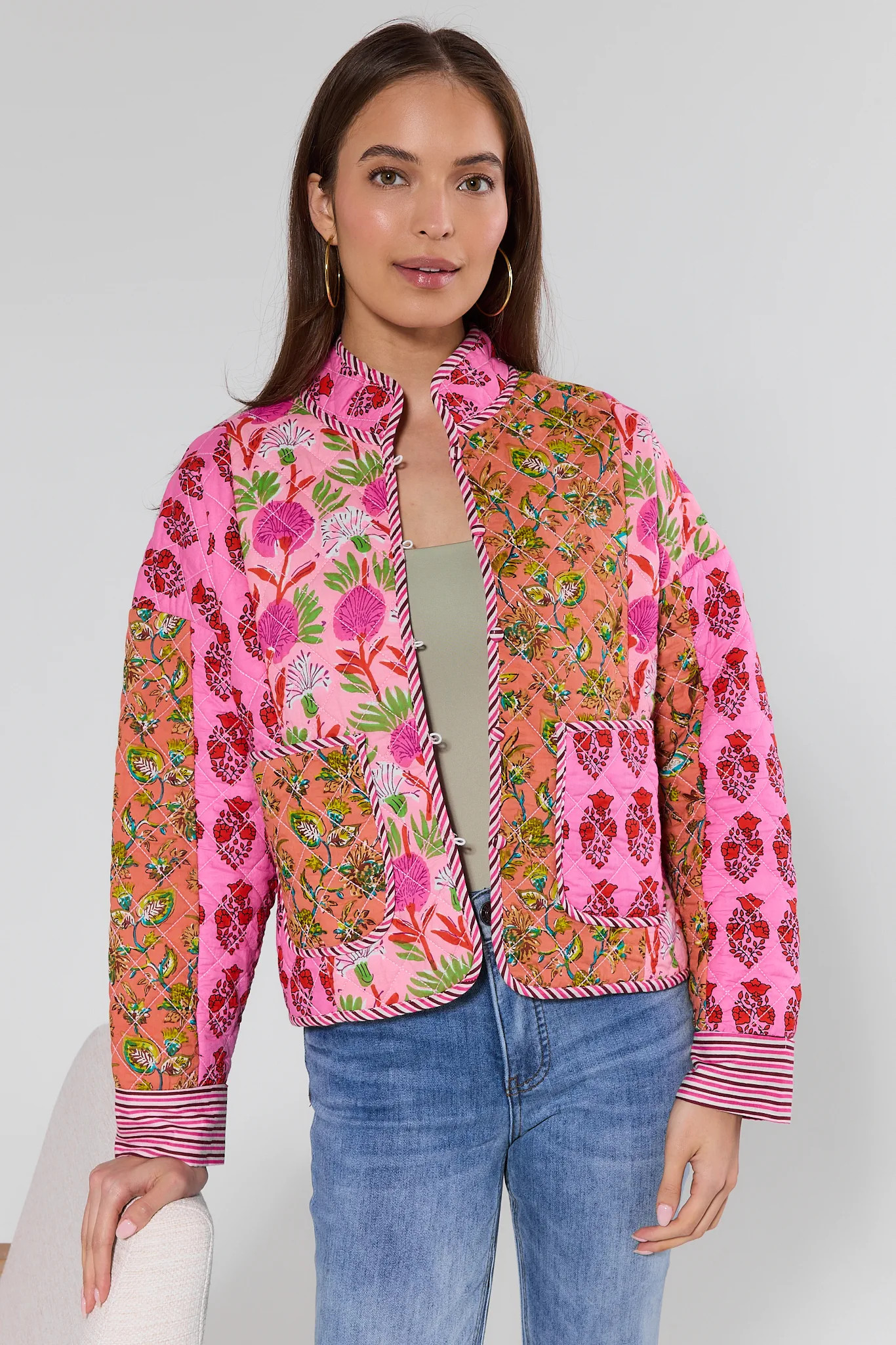 Susie Quilted Floral Jacket | Avara