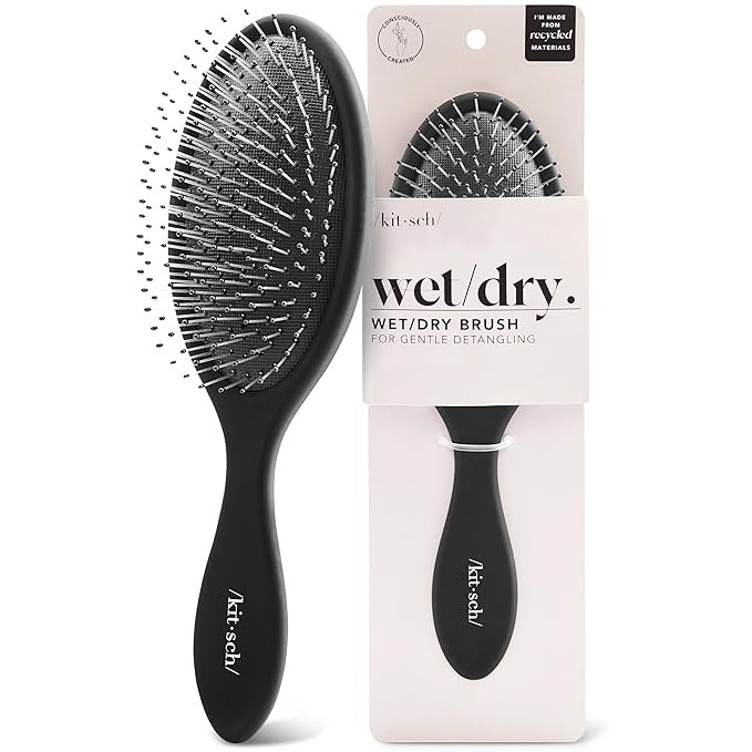 Kitsch Detangler Hair Brush for Wet and Dry Hair, Curly or Straight Hair, Detangling Brush with F... | Amazon (US)