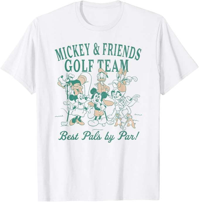 Disney Mickey and Friends Golf Team Best Pals by Par! T-Shirt | Amazon (US)