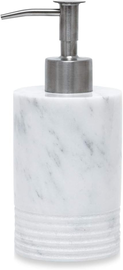 Marble Soap Dispenser with Stainless Steel Pump for Bathroom Kitchen Countertop - Lotion & Liquid... | Amazon (US)