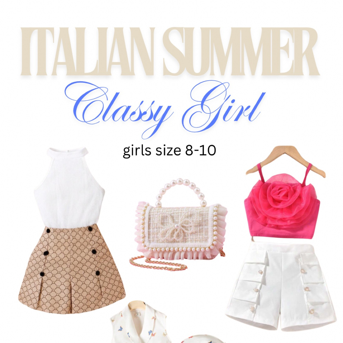 Italian summer kids: classy girl edition! Size 8-10! #italiansummer 

#LTKFindsUnder50 #LTKFamily #LTKTravel