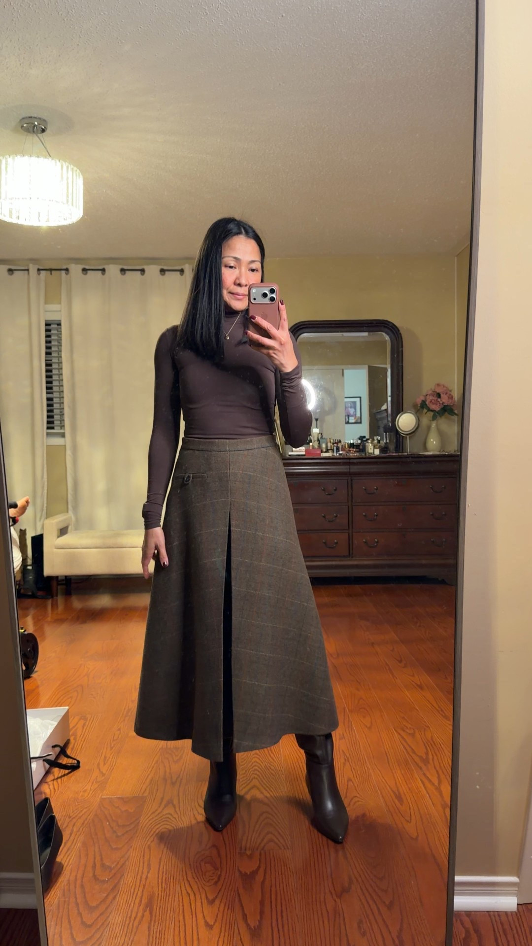 Wool a-line plaid skirt 

#LTKwinter #LTKpetite #LTKworkwear