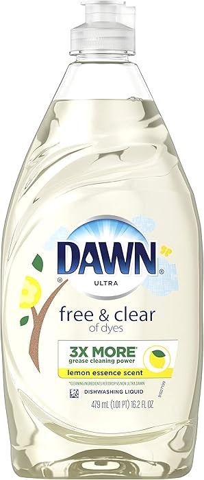 Dawn Ultra Pure Essentials Dishwashing Liquid, Lemon Essence, 16.2 Fl Oz | Amazon (US)