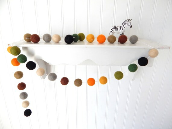 Jungle Garland, Baby Boy Nursery Decor, Baby Boy Nursery, Boy Room Decor, Baby Boy Decor, Felt Ba... | Etsy (US)