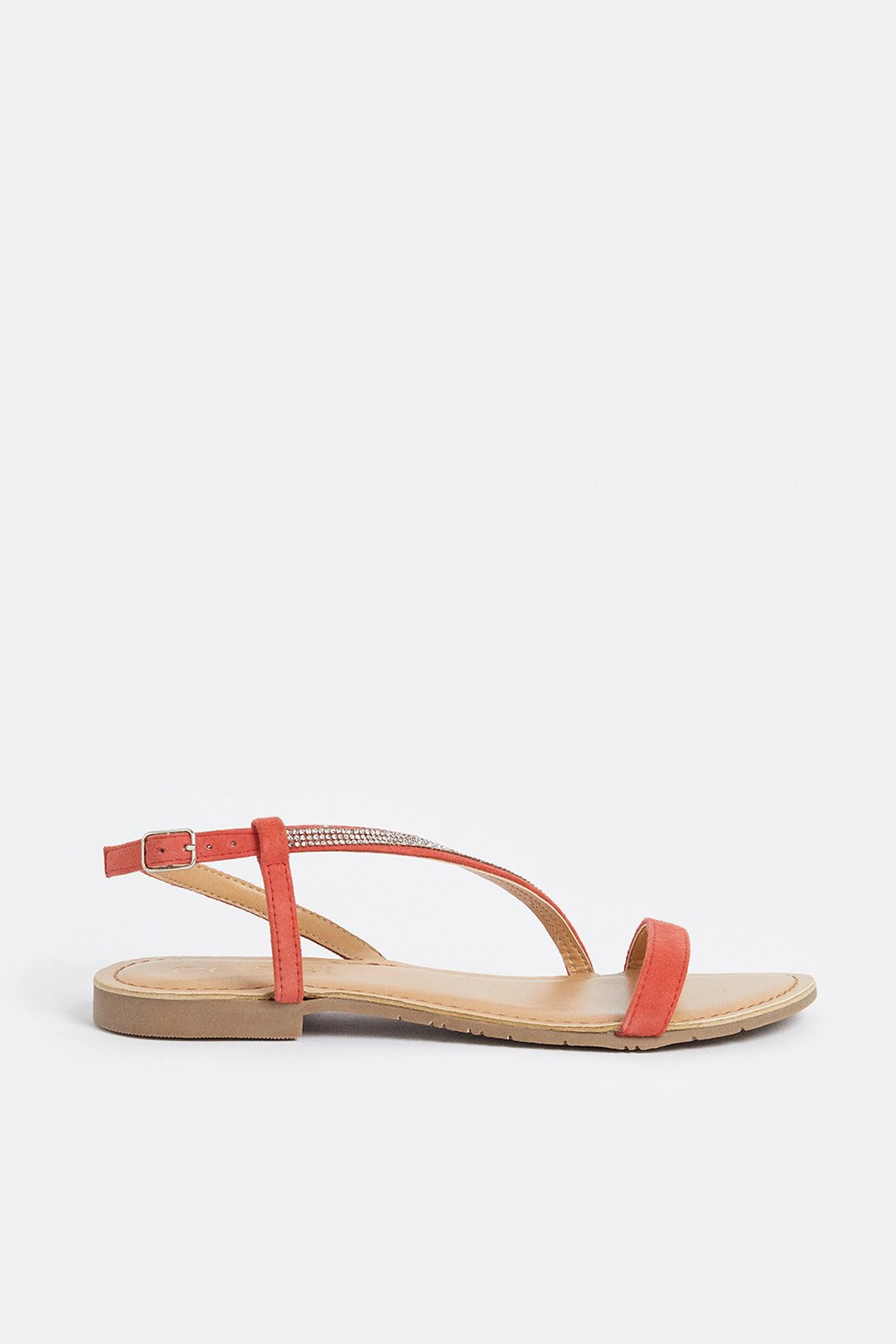 Leather Asymmetric Diamante Strap Sandal | Coast (UK)