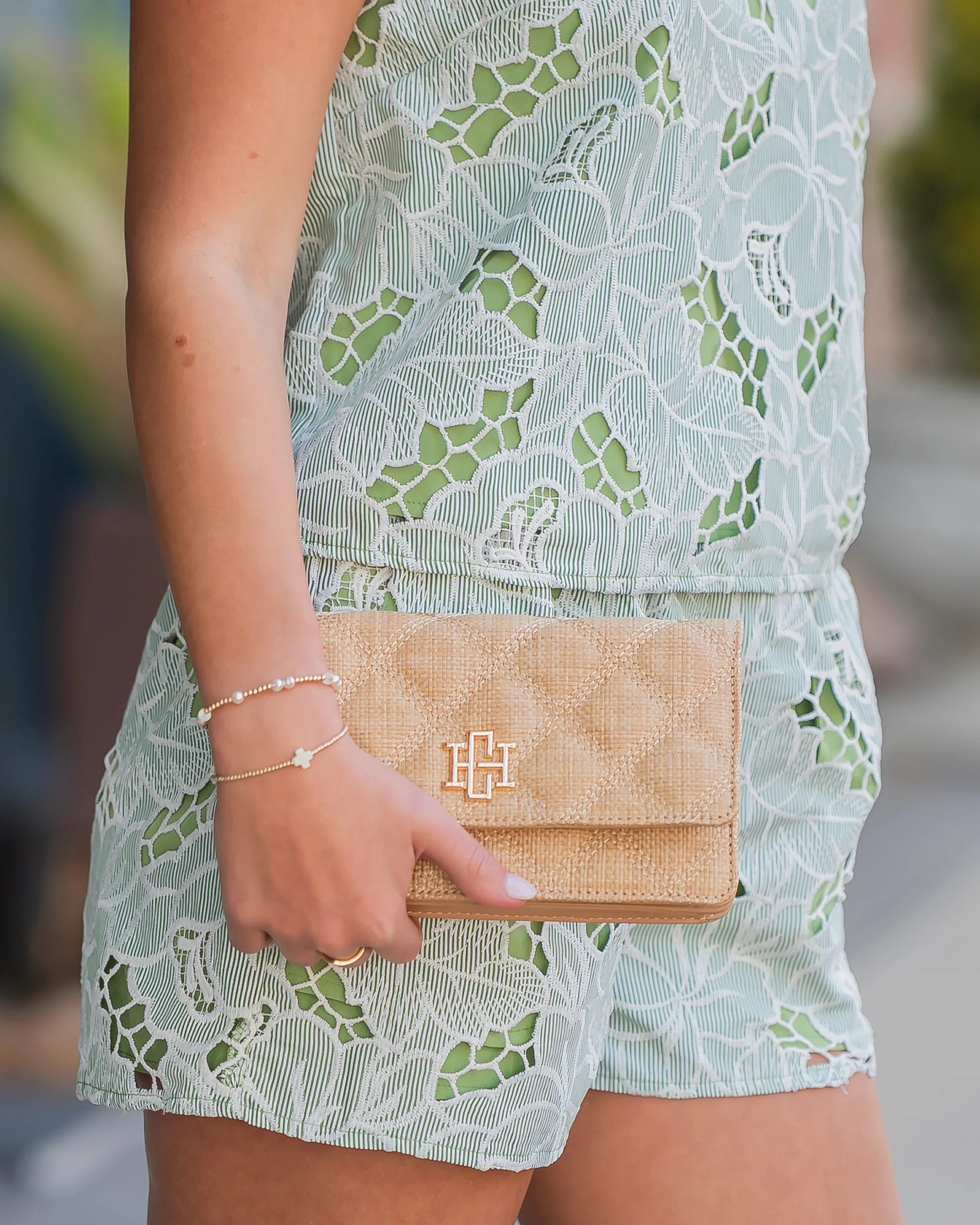 Brynleigh Clutch Crossbody Natural DQ | Caroline Hill
