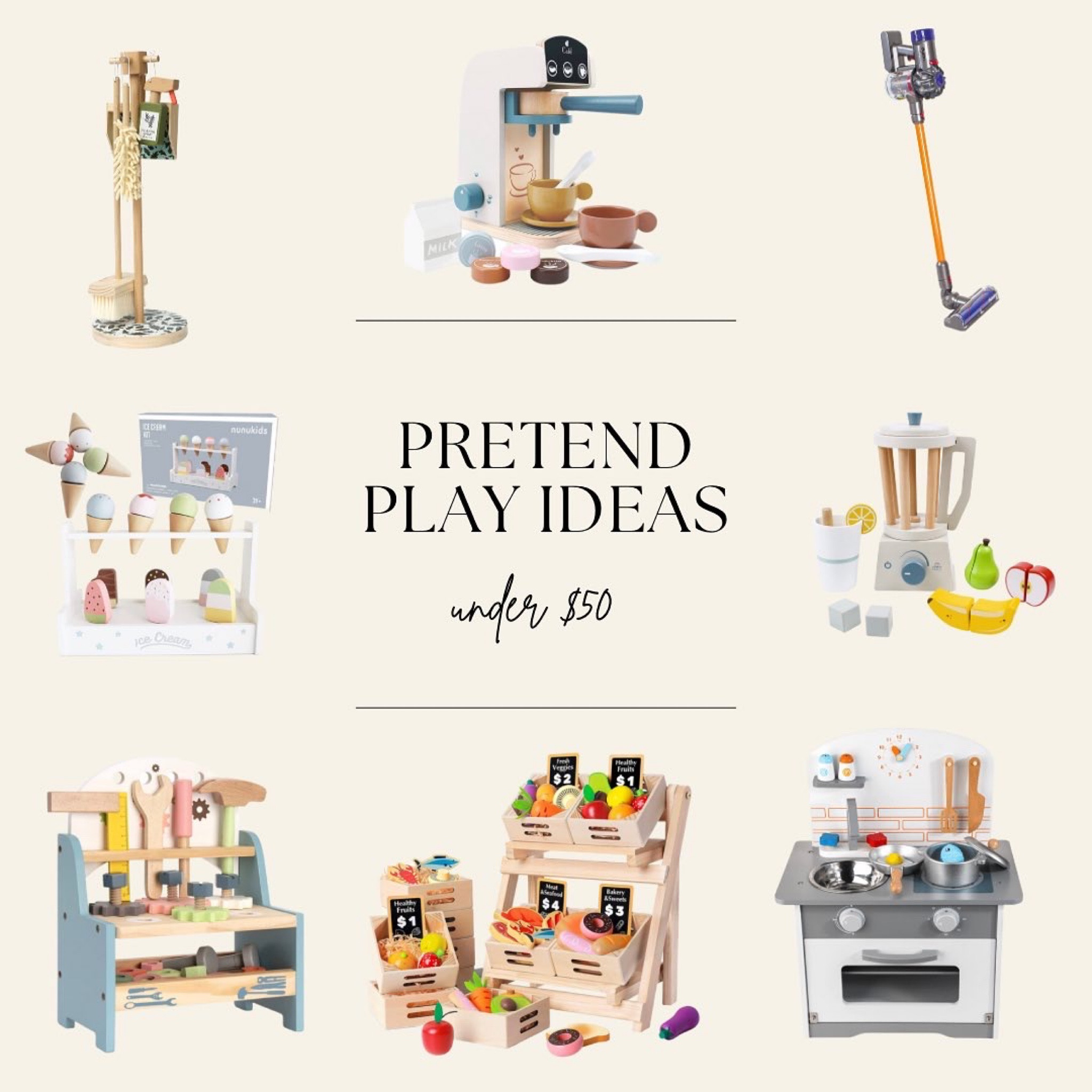 Pretend play ideas for toddlers under $50 🎄

#LTKkids #LTKGiftGuide #LTKSeasonal