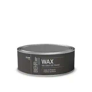 BEHR PREMIUM 8 oz. Clear Interior Chalk Decorative Wax 714016 - The Home Depot | The Home Depot