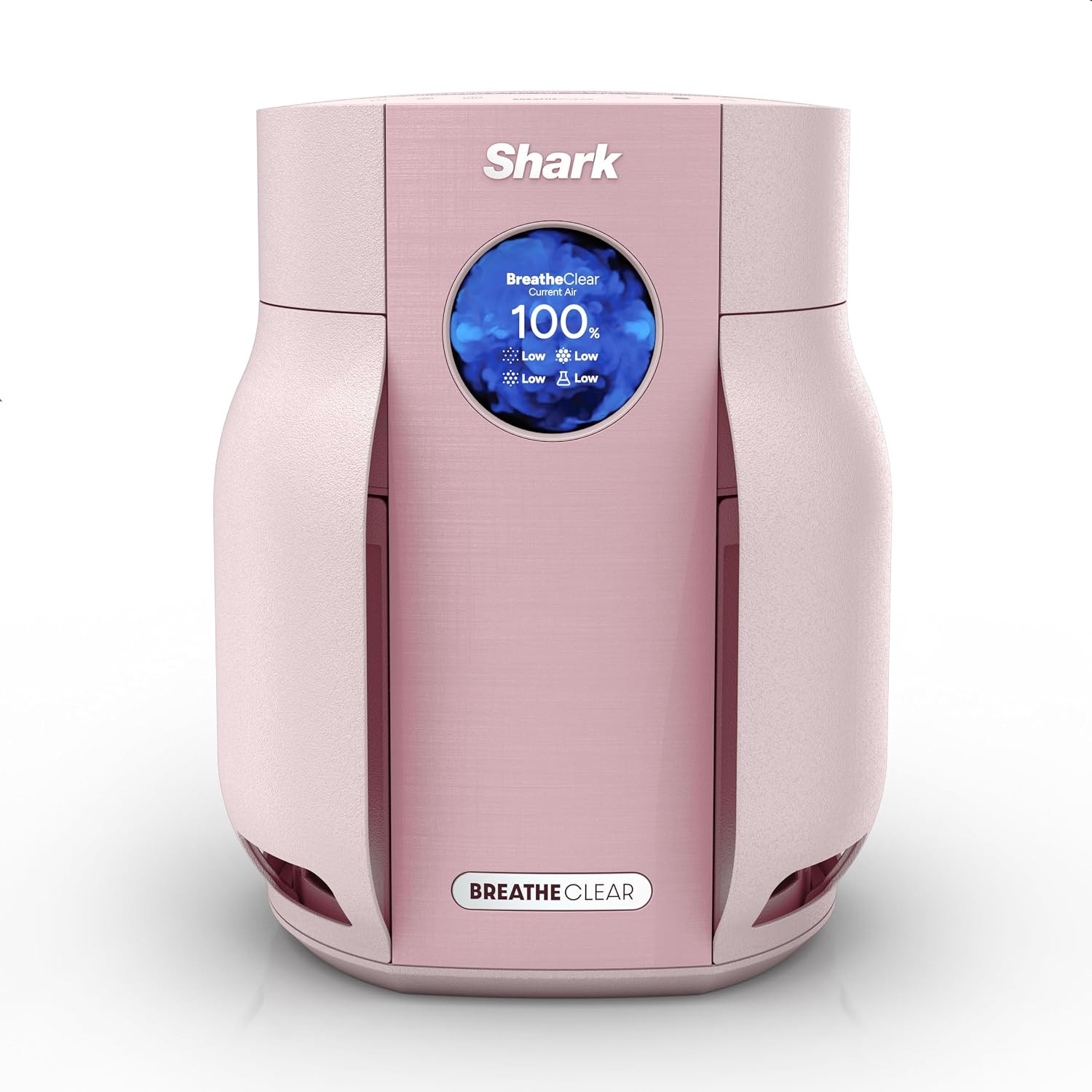 Shark BreatheClear Compact Pro Smart Air Purifier, HP062PK, Blush | Amazon (US)