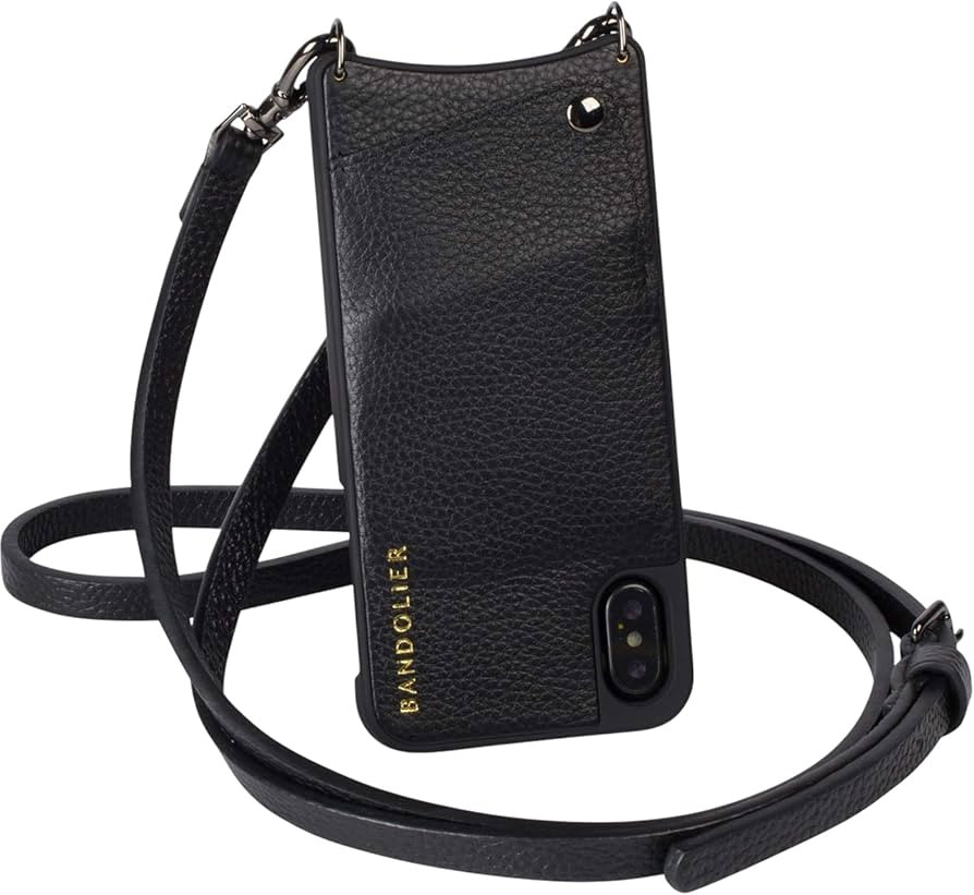 Bandolier Emma Crossbody Phone Case and Wallet - Compatible with iPhone 14 Pro Max Genuine Pebble... | Amazon (US)