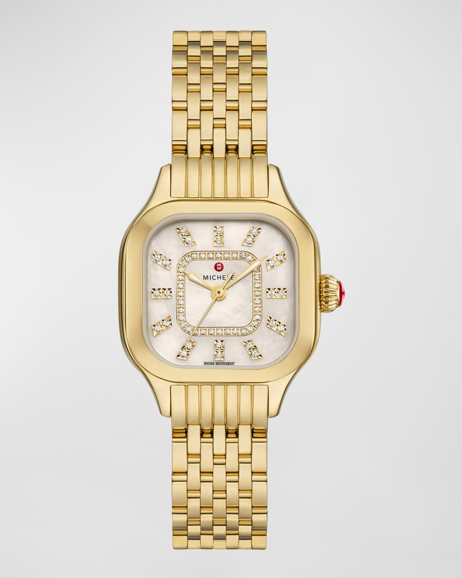 MICHELE 29mm Meggie Diamond Dial and Mother-of-Pearl Watch | Neiman Marcus