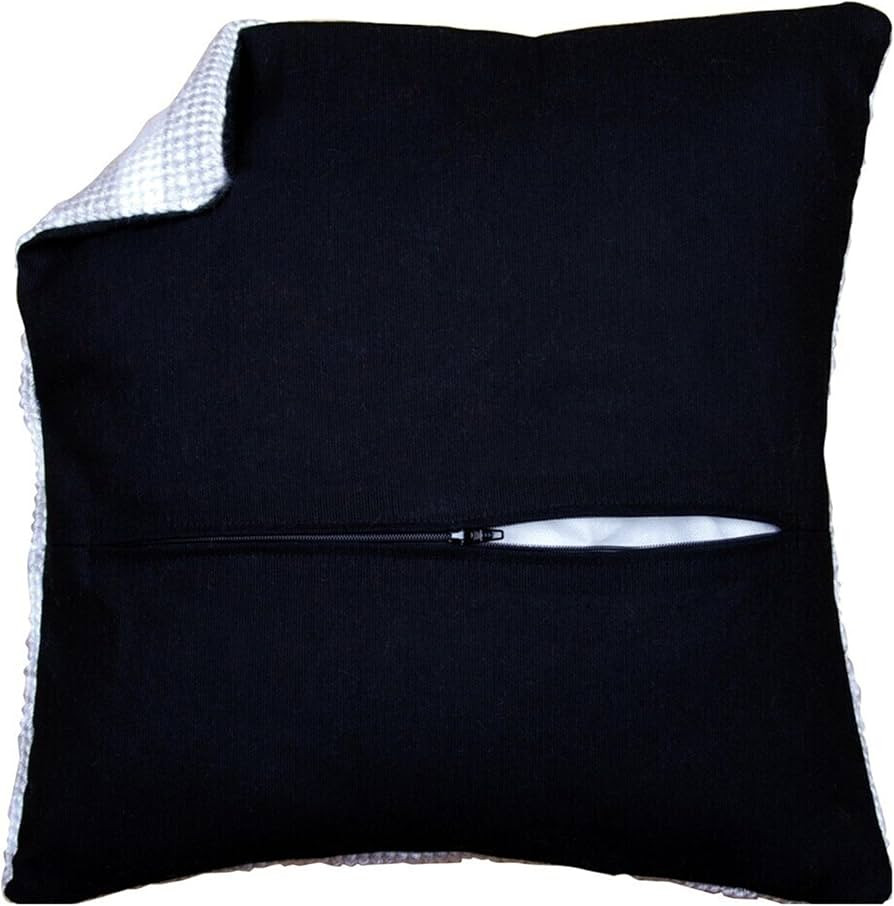 Thea Gouverneur Cushion Back Kit with Zipper - Black - for Any 16x16 Inch (40x40cm) Cushion- Cros... | Amazon (US)
