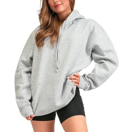 Aon Apparel Hoodie for Woman Heather Gray L | Walmart (US)