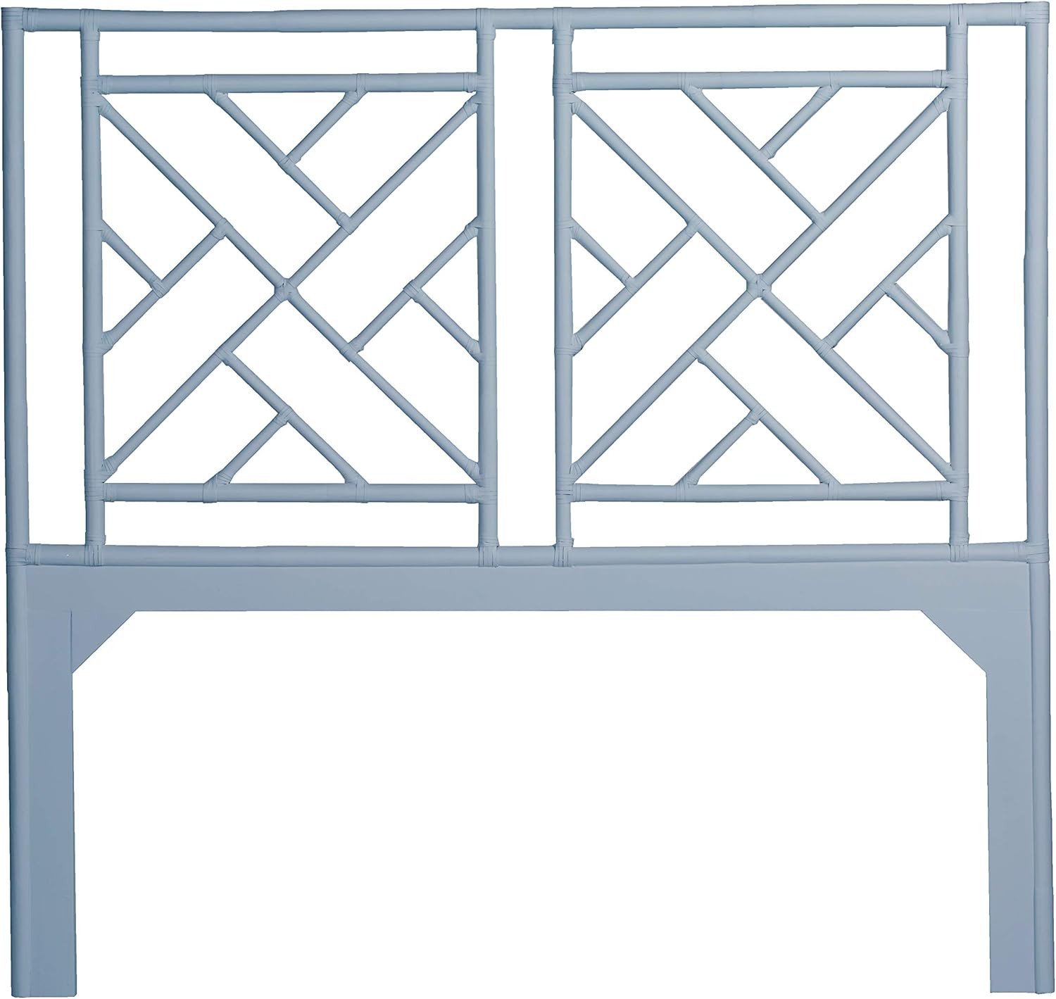 Inspired by David Francis Alden Chippendale Headboard Queen Light Blue | Amazon (US)